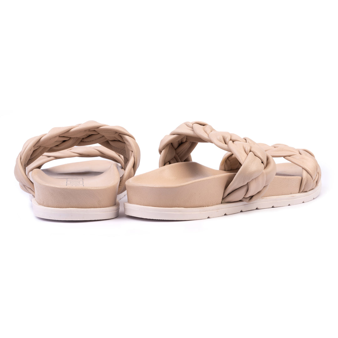 JENI SLIPPER Nude Leather
