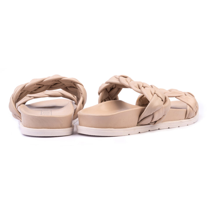 JENI SLIPPER Nude Leather