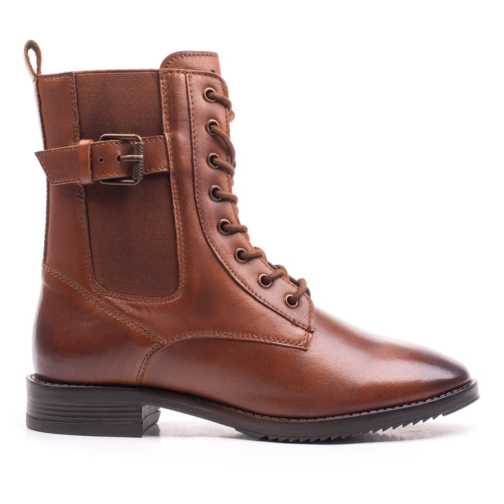 MYSTIC LACE BOOT Cognac Leather