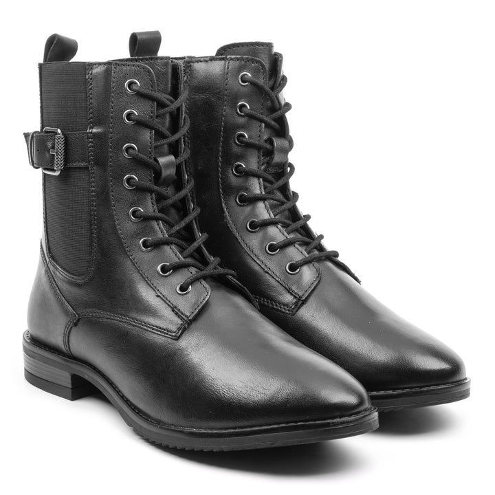 MYSTIC LACE BOOT Black Leather