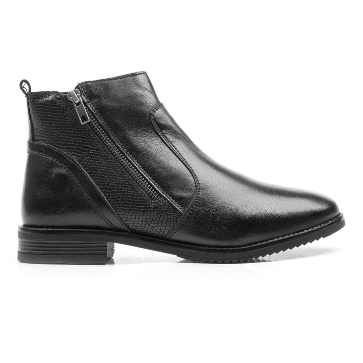 THELMA ANKLE BOOT WOMEN Black Leather