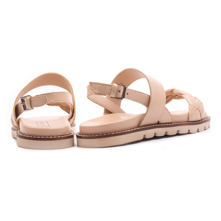 NURA SANDAL Nude Leather