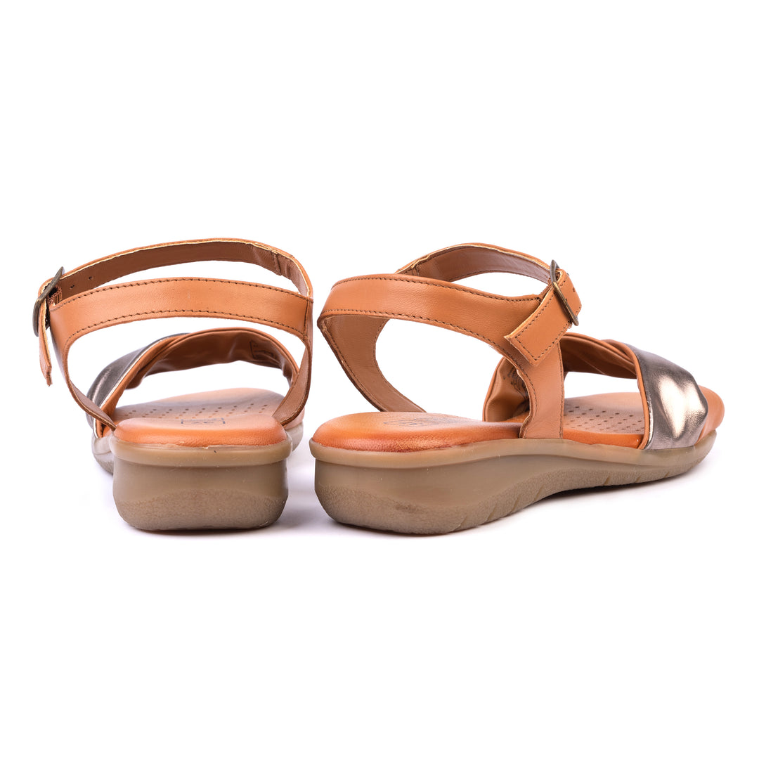 IVY SANDAL Cognac Leather