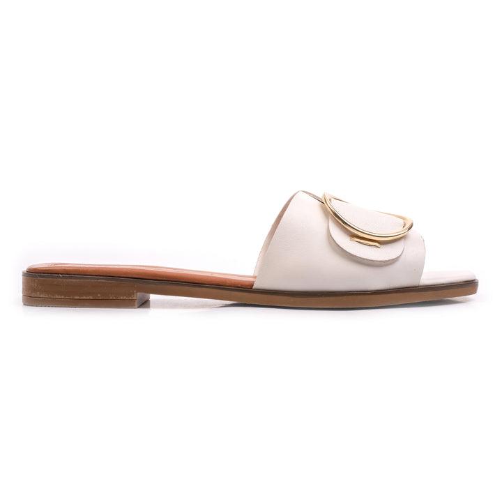 ELISA SLIPPER White Leather
