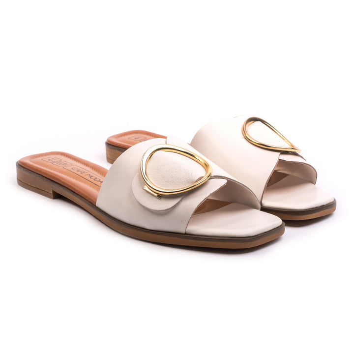 ELISA SLIPPER White Leather