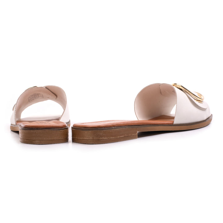ELISA SLIPPER White Leather