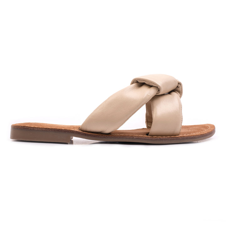 AVA SLIPPER Off White Leather