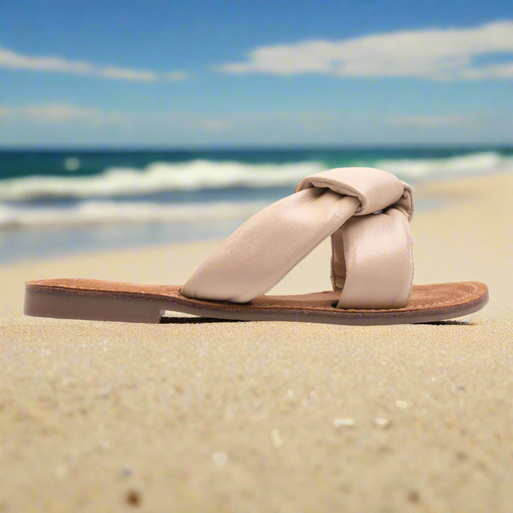 AVA SLIPPER Off White Leather