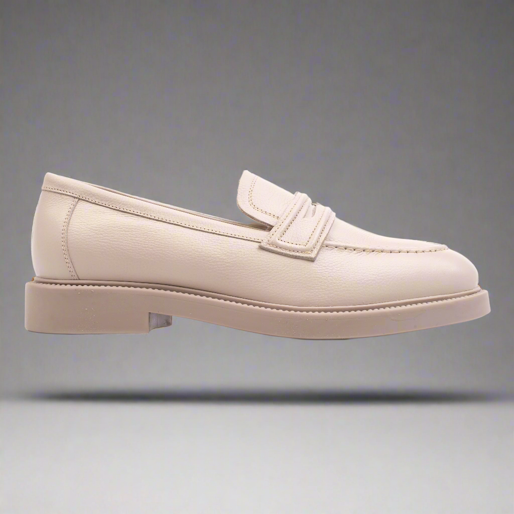 ANGEL LOAFER Off White Leather