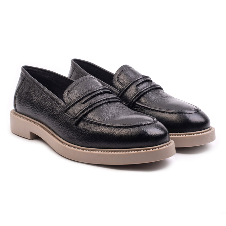 ANGEL LOAFER Black Leather