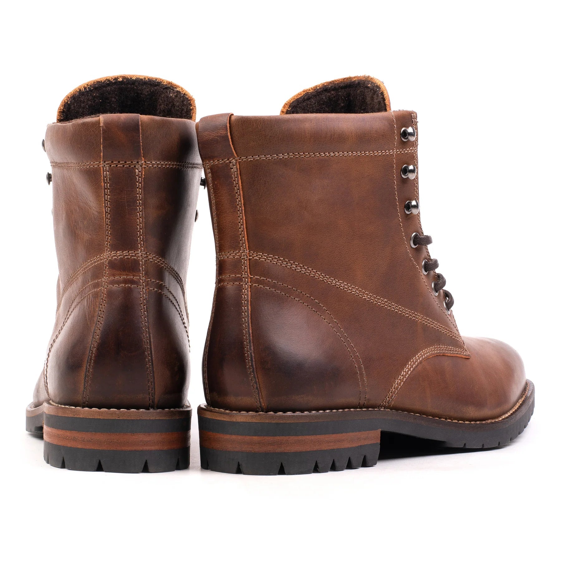 GORDON WAGONEER MID BOOT Bruciato Leather Pull Up – ALPINA