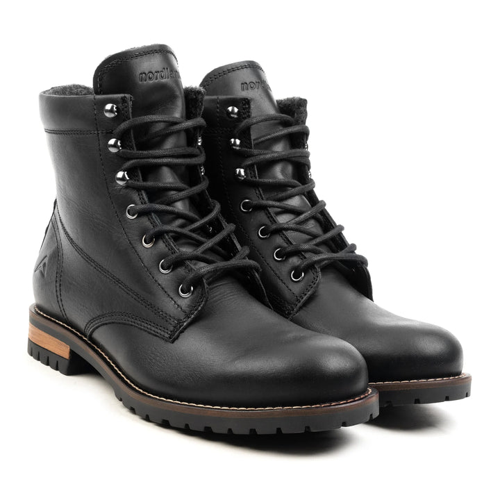 GORDON MID BOOT Black Leather