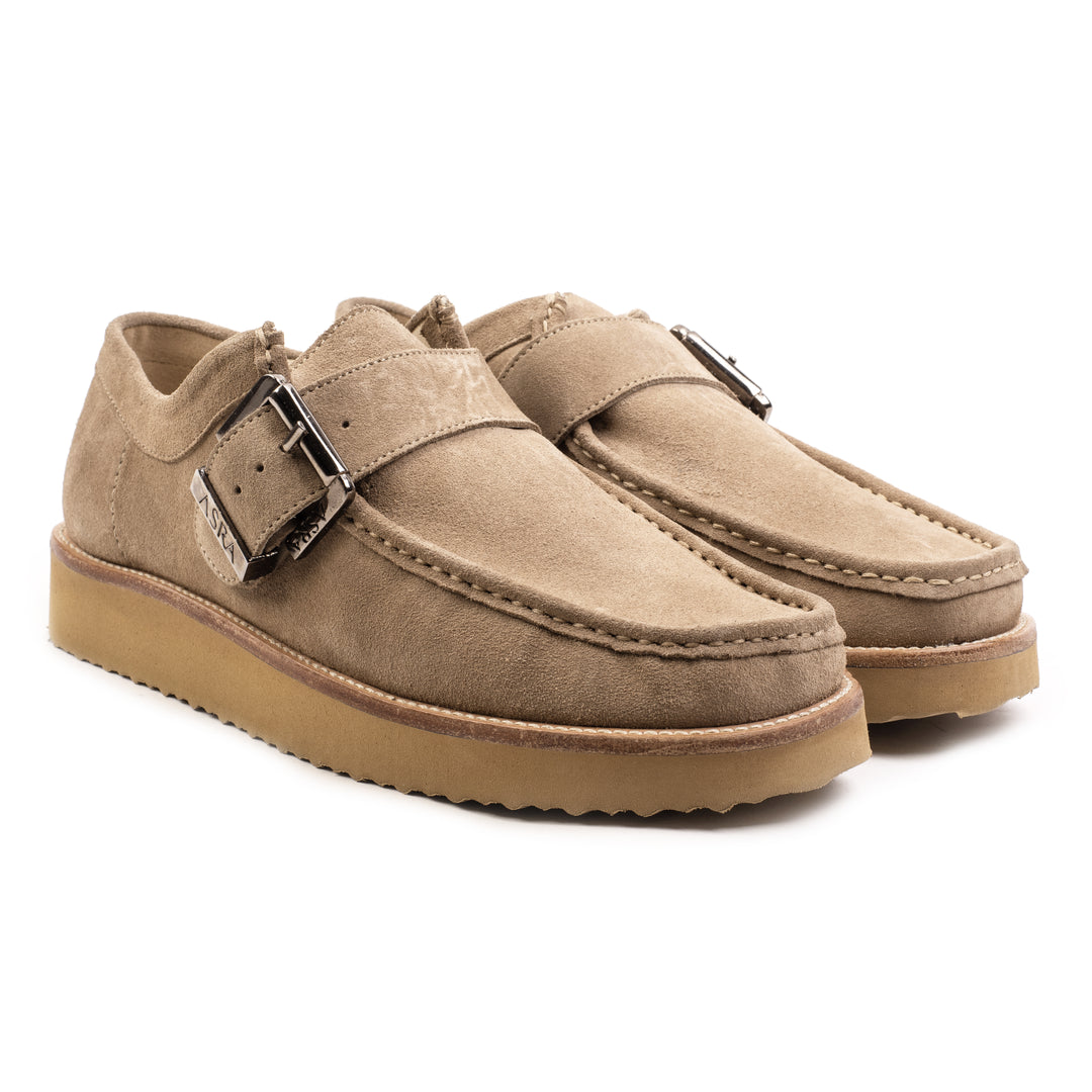 TOMMY SHOES Oatmeal Velour Leather