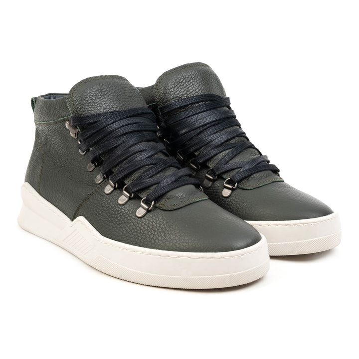 ESKO HIKING MID Army Green Leather Milled