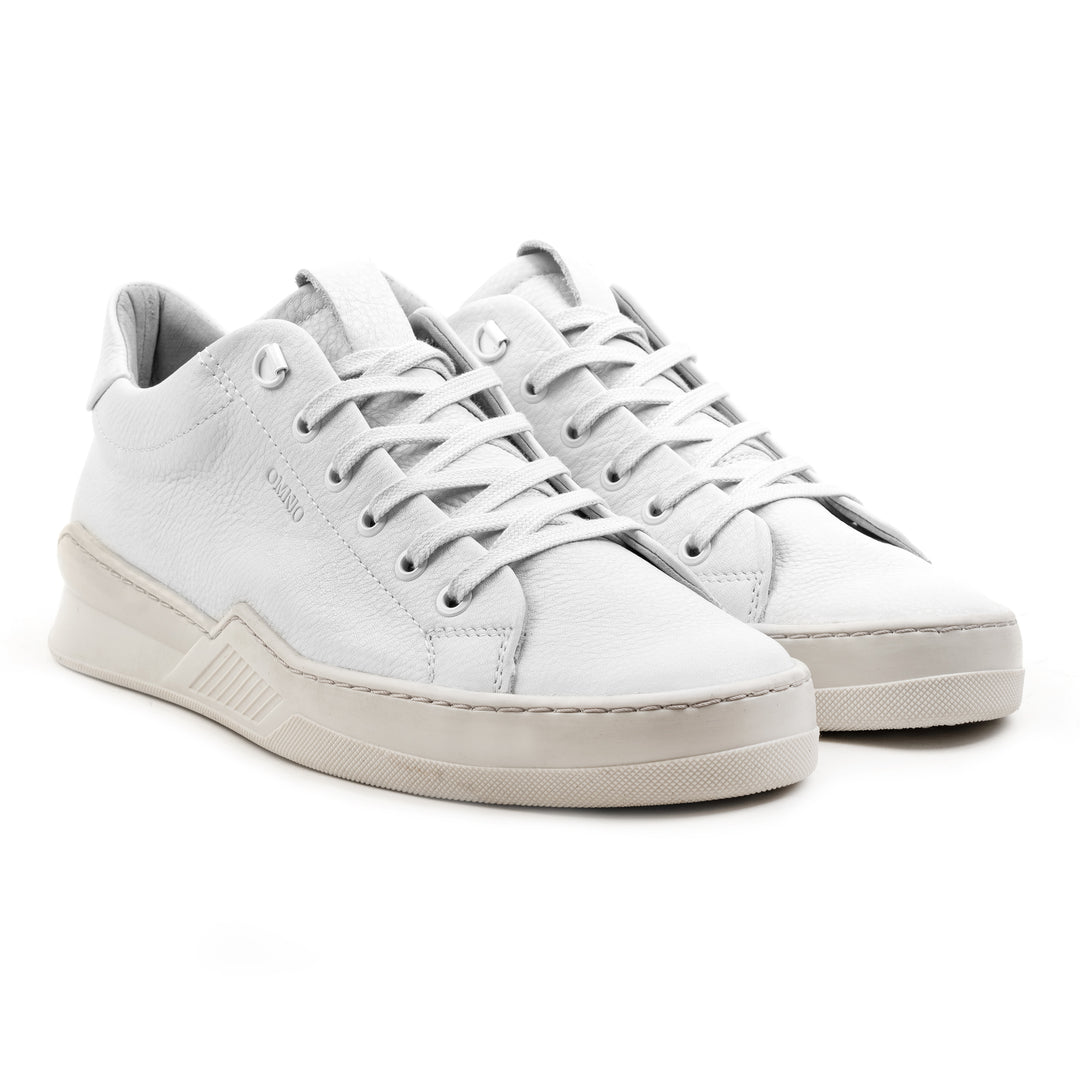 ESKO CITY LOW White Leather Milled