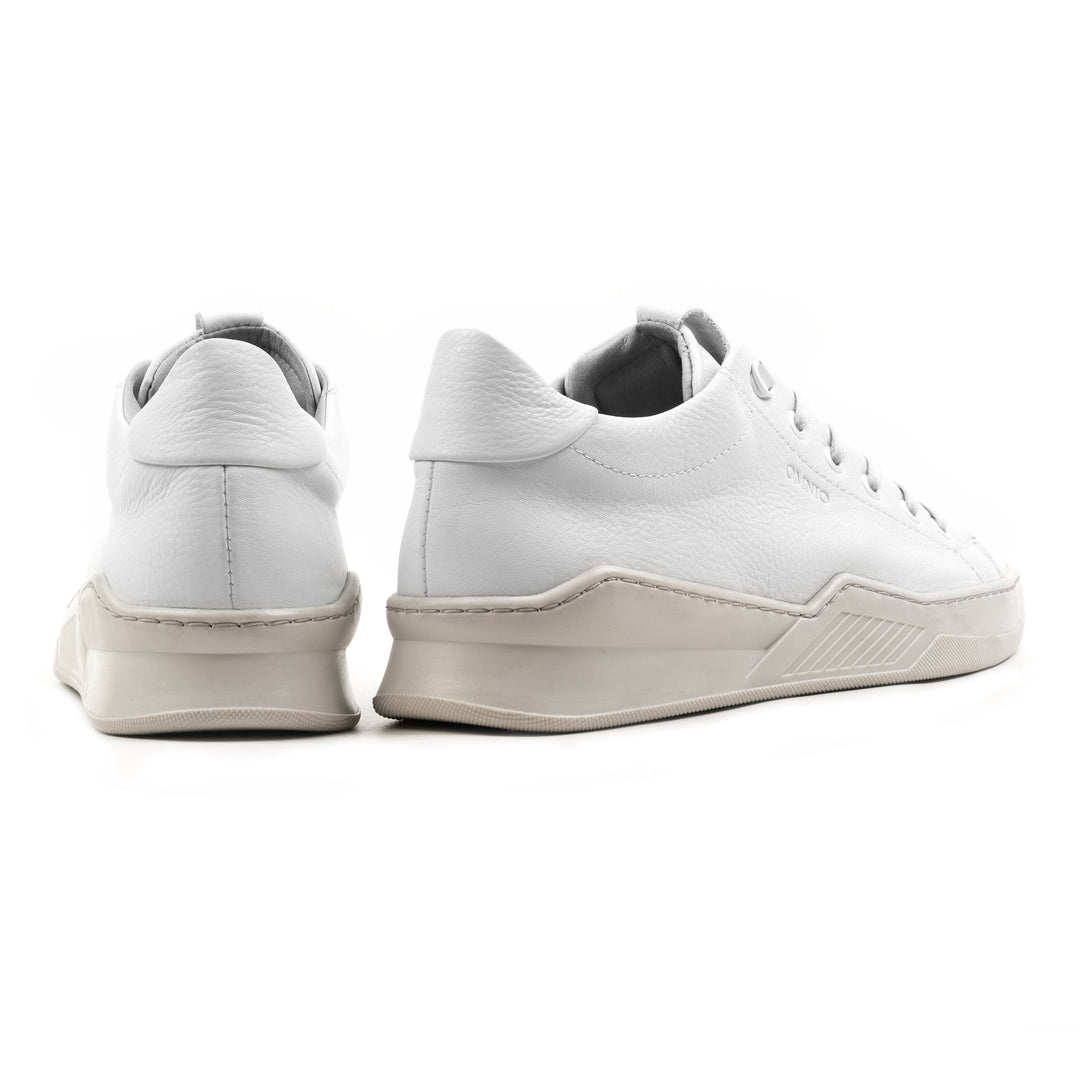 ESKO CITY LOW White Leather Milled