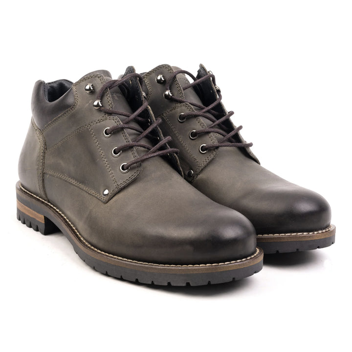 GORDON WAGONEER ANKLE BOOT Khaki Leather Pull Up