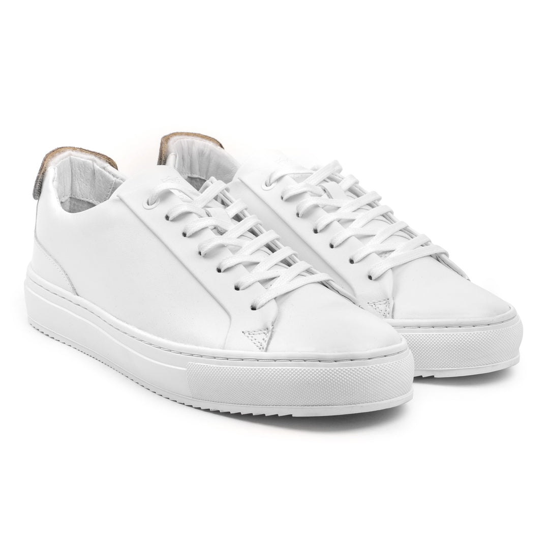 SORREN VELCRO LOW TOP White Leather