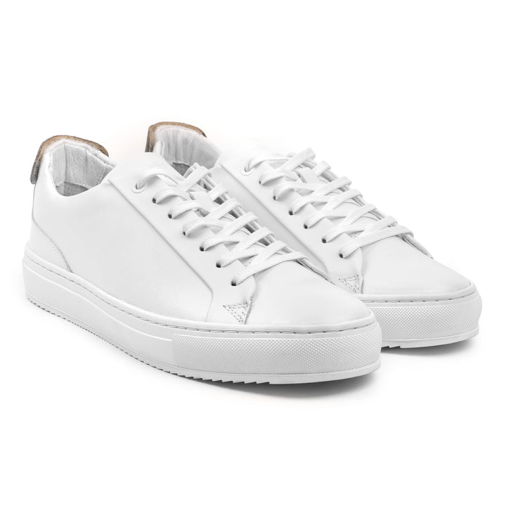 SORREN VELCRO LOW TOP White Leather
