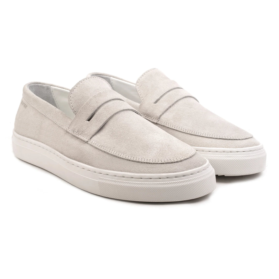 MALTON LOAFER SADDLE Off White Suede