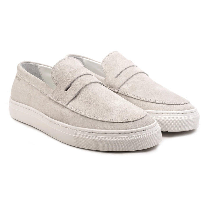 MALTON LOAFER SADDLE Off White Suede