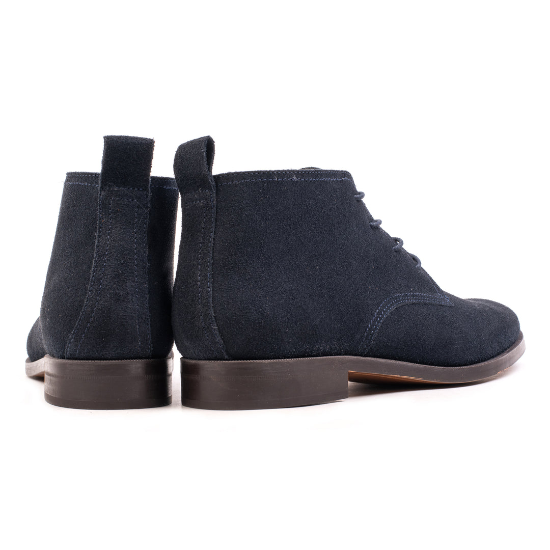 CAMO ANKLE BOOT Dk Blue Suede