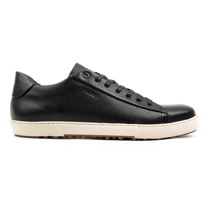 BELGRADO BASE LOW Black Leather Milled