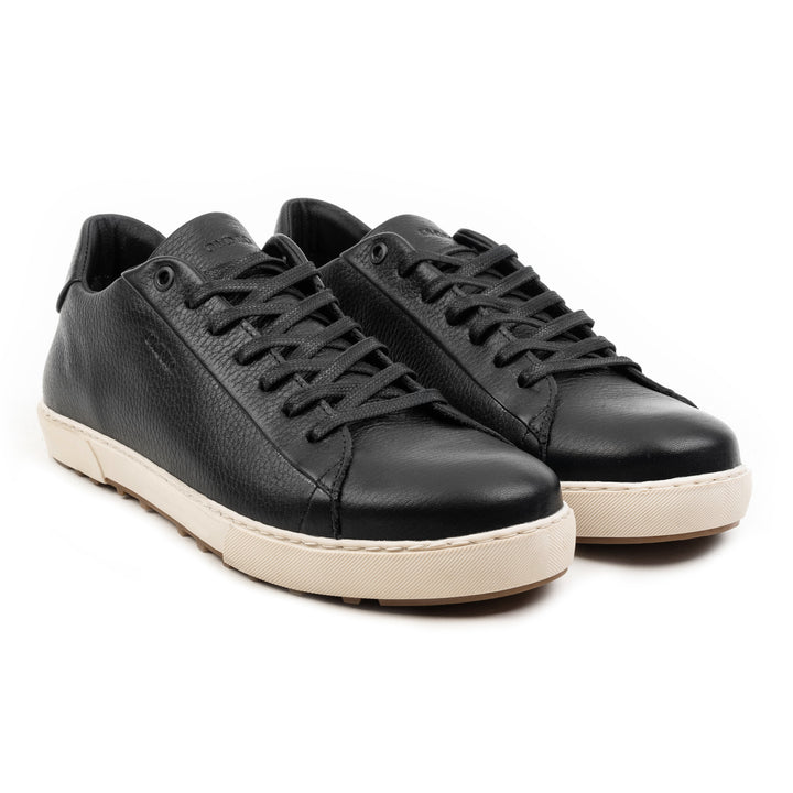 BELGRADO BASE LOW Black Leather Milled