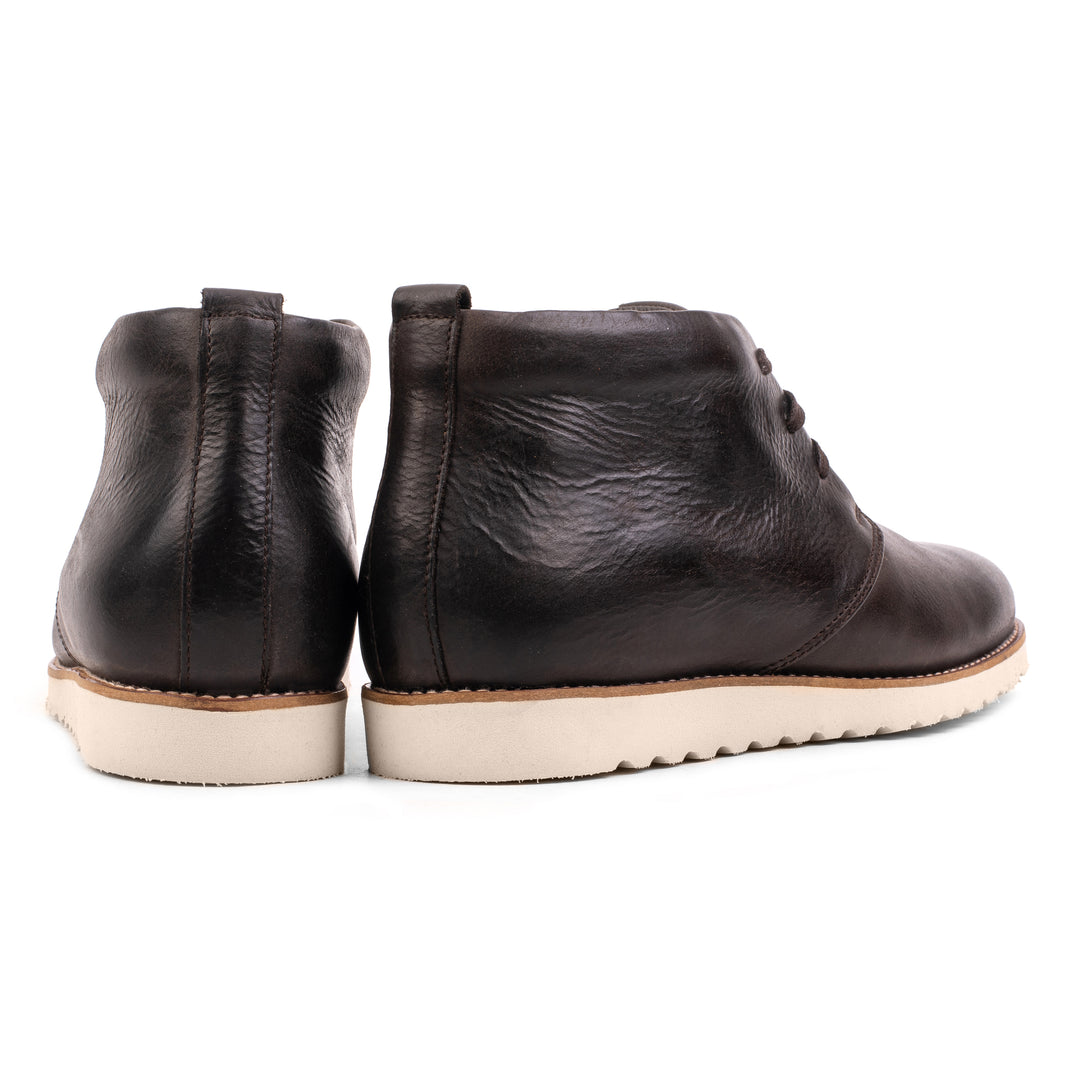 RAVAL CHUKKA Dk Brown Leather Milled