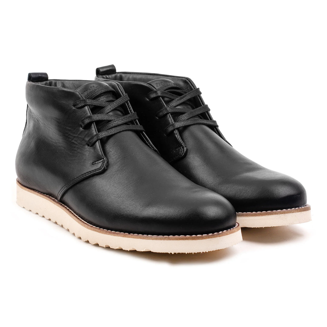 RAVAL CHUKKA Black Leather