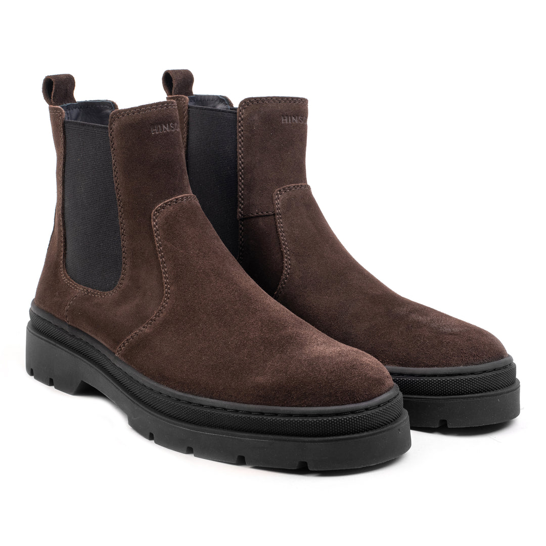 ELON CHELSEA Dk Brown Suede