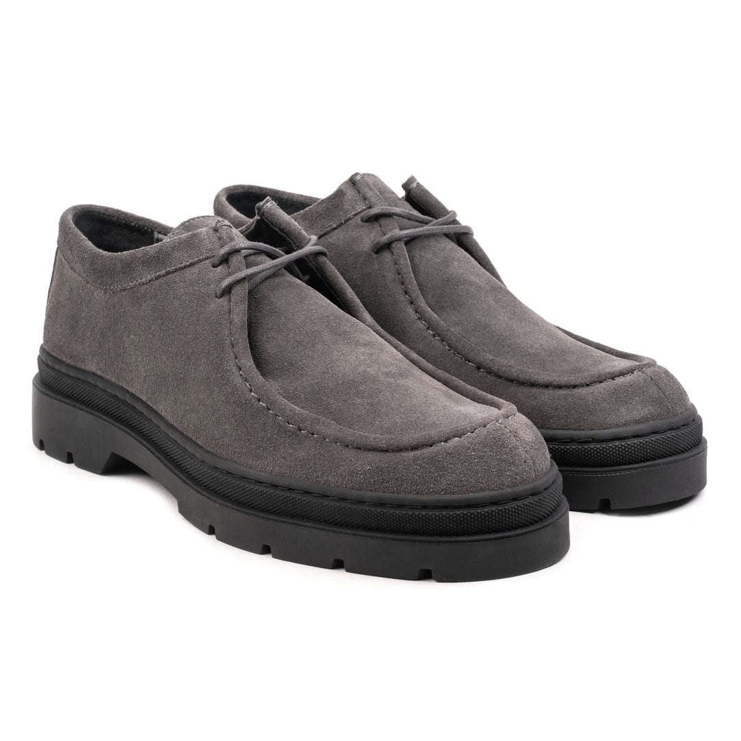 ELON LACE MOC Antracite Suede