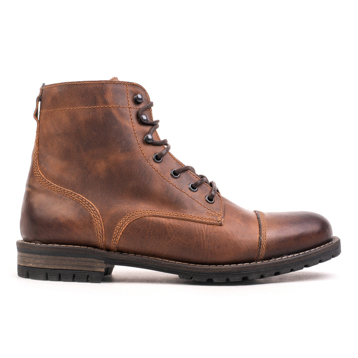 GORDON TOE CAP BOOT Bruciato Leather