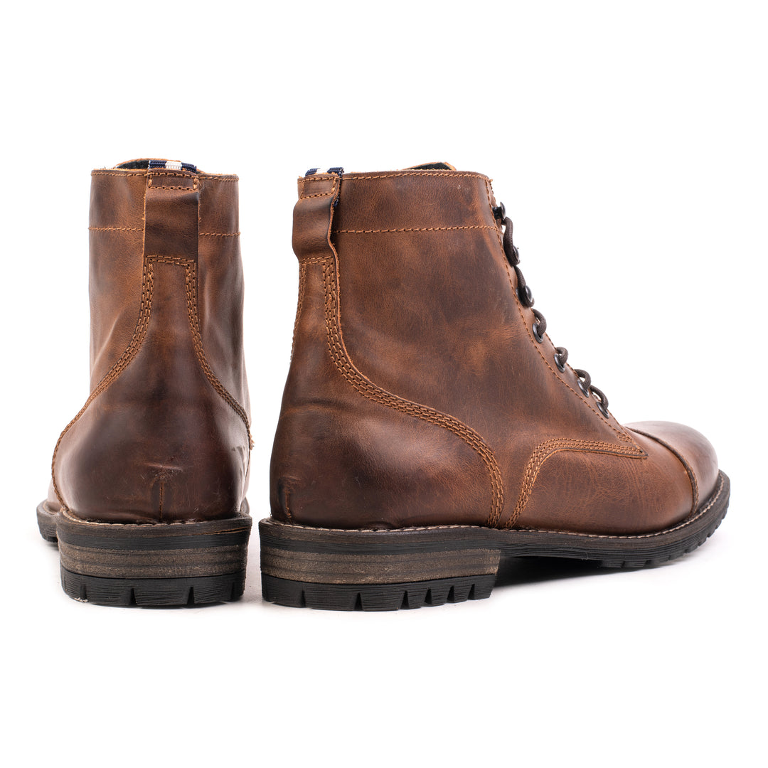 GORDON TOE CAP BOOT Bruciato Leather