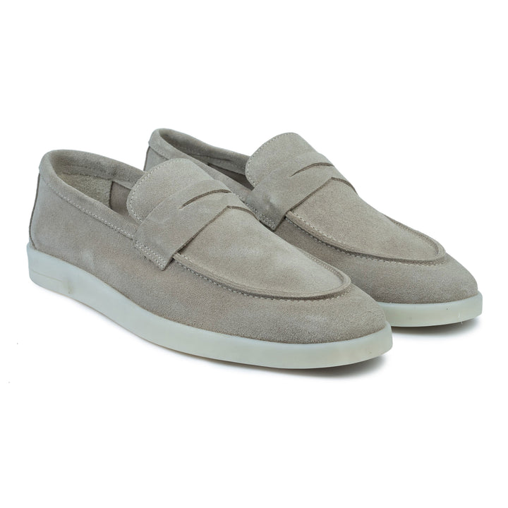 MILAN LOAFER Stone Suede