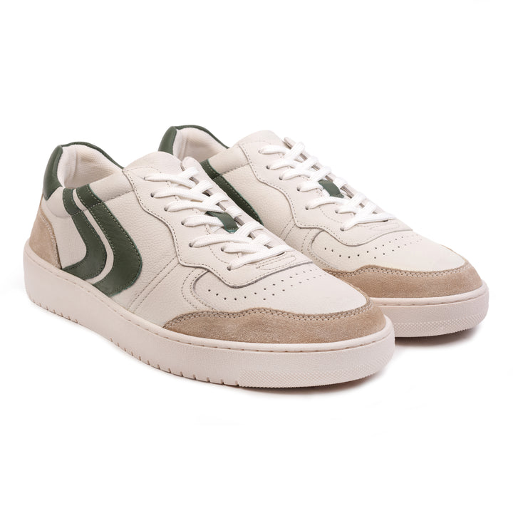 HANK SNEAKER White Green Leather