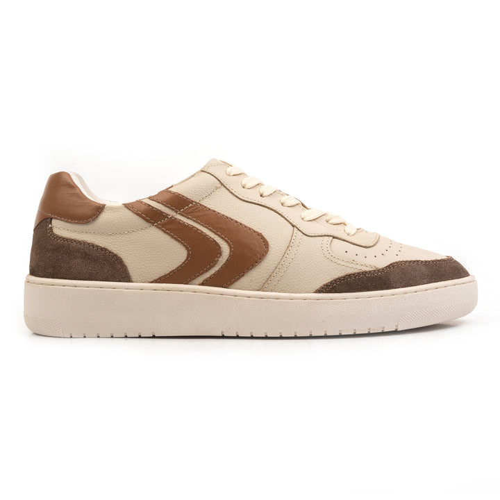 HANK SNEAKER Piele Naturală Alb - Tan