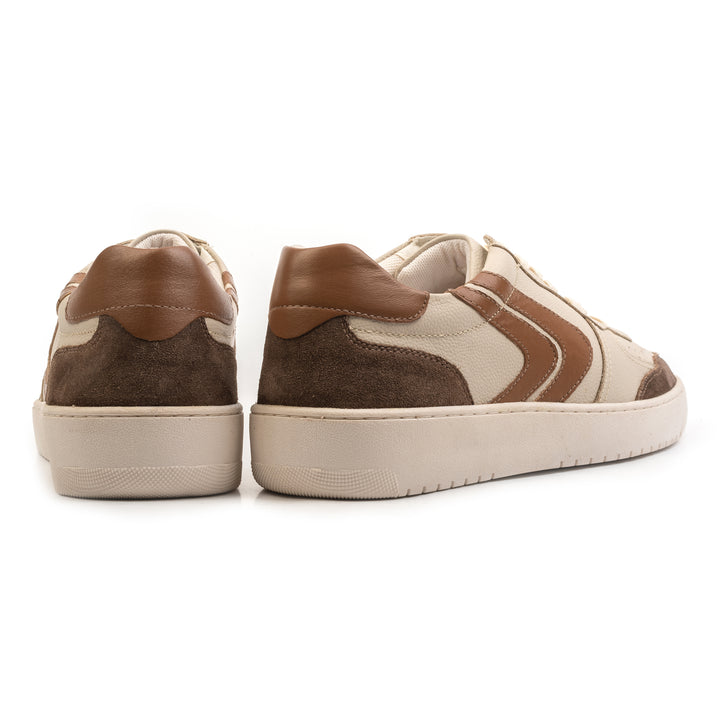 HANK SNEAKER Piele Naturală Alb - Tan