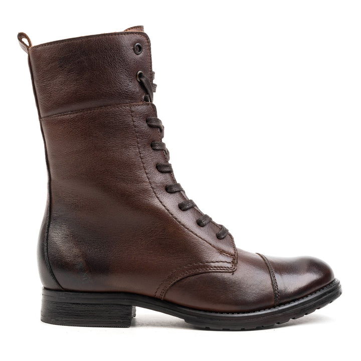 Sarah eco lace boot maro închis