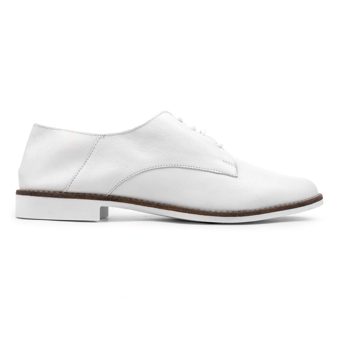 CODE LACE SHOE White Leather