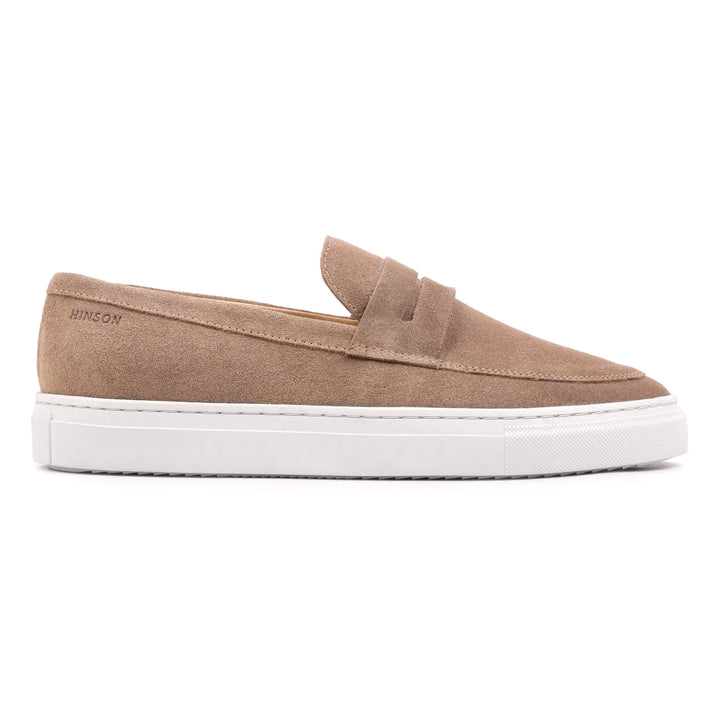 MALTON LOAFER SADDLE Lt. Taupe Suede