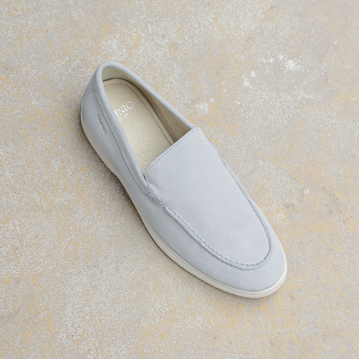 ACE LOAFER MOC Lt Blue Suede