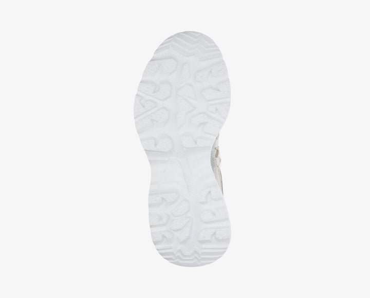 ALICIA SNEAKER White/Gold Leather