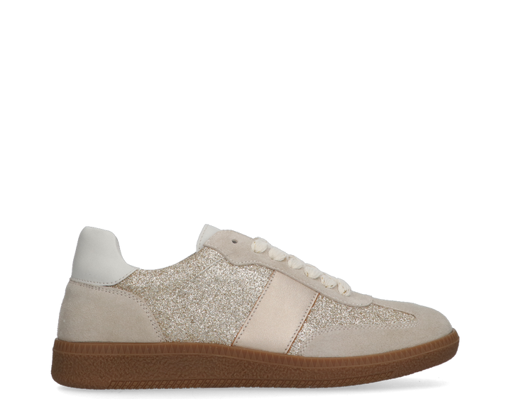 BAY SNEAKER 402 Beige/Gold Velours
