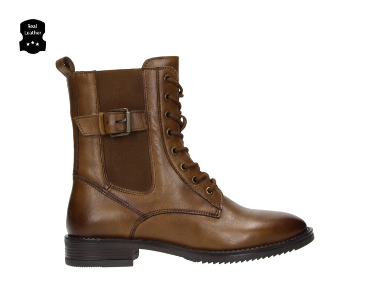 MYSTIC LACE BOOT Cognac Leather