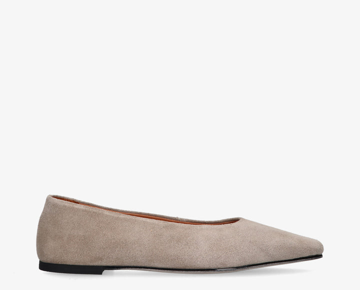REA BALLERINA Beige Velours