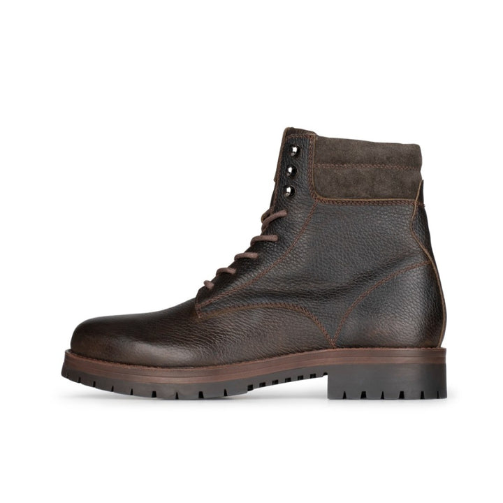 MARIO LACE UP BOOT DARK BROWN Leather