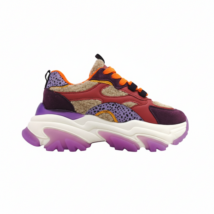 Polly sneaker lila/bej