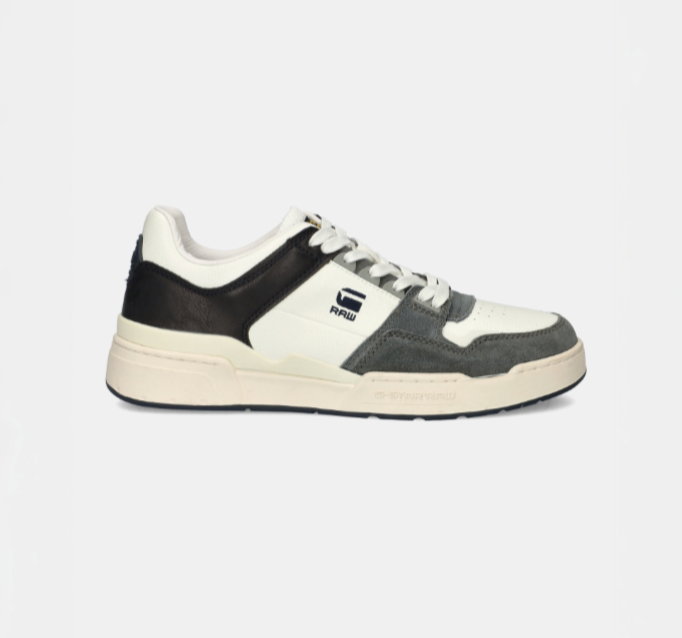 ATTACC SNEAKER White/Navy Leather
