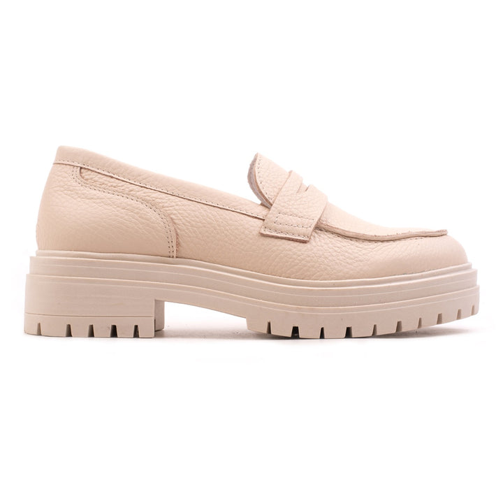 Leyton loafer saddle panacota